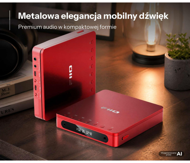FiiO FiiO DM13 BT - red - Przenośny odtwarzacz CD z Bluetooth - 1583257 - zdjęcie 5
